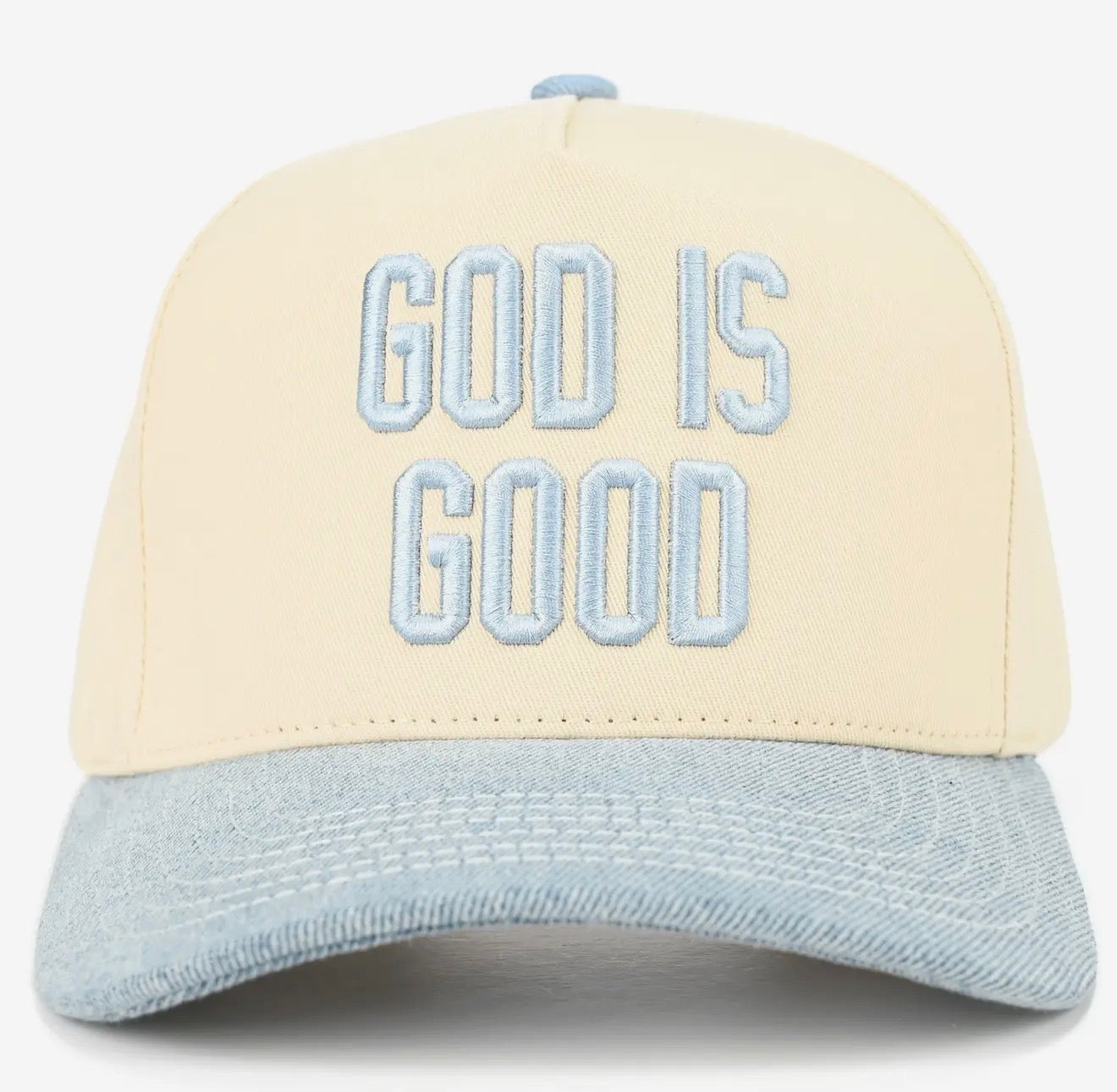 Blue God is good hat