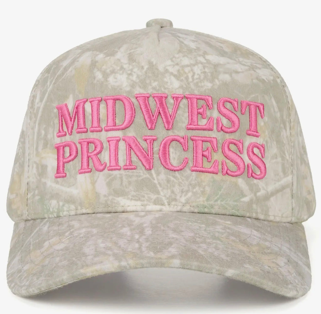 Camo pink Midwest princess hat
