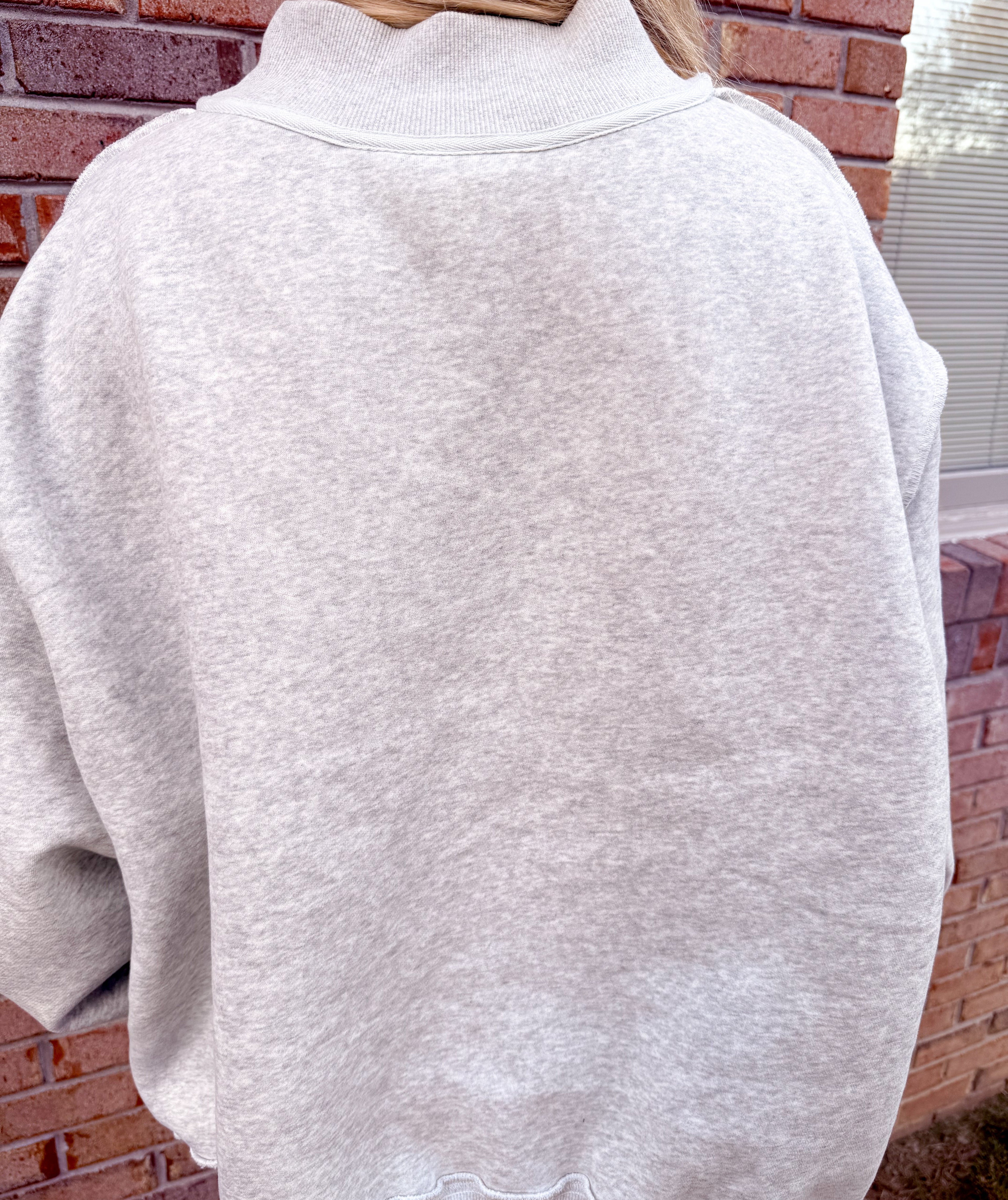 Polka dot Faith mock neck