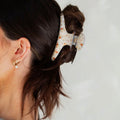 Floral claw clip